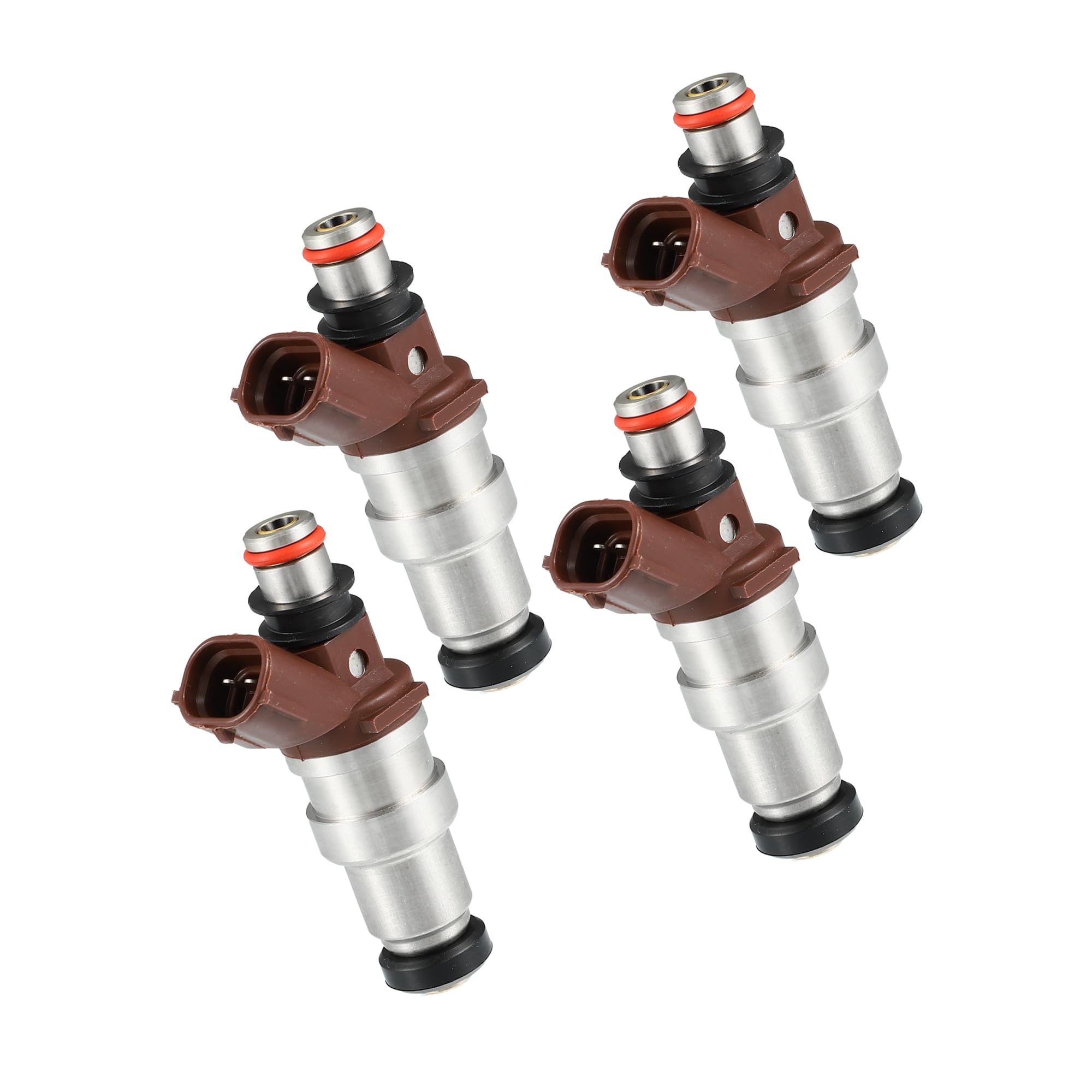 Photo 1 of Partuto 4 Pcs 23250-75050 Fuel Injector Replacement for Toyota 4Runner Tacoma 2.7L 1996-2000, T100 2.7L 1996-1998, Hilux 2001-2004 (Silver Tone, Deep Brown)
