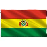 Bolivia Flag 3x5 Ft Large-Outdoor indoor Both Sides 100D Polyester Canvas Header Brass Grommets for Easy Display, 3' x 5' Bolivian National Flags