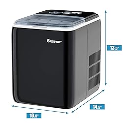 COSTWAY Ice Maker Countertop with Self-Clean