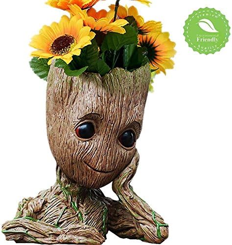 Baby Groot Flower Pot Planter Action Figures Toy Tree Man Flowerpot Guardians of The Galaxy Planter Pot Groot Pen Pot Best Gifts