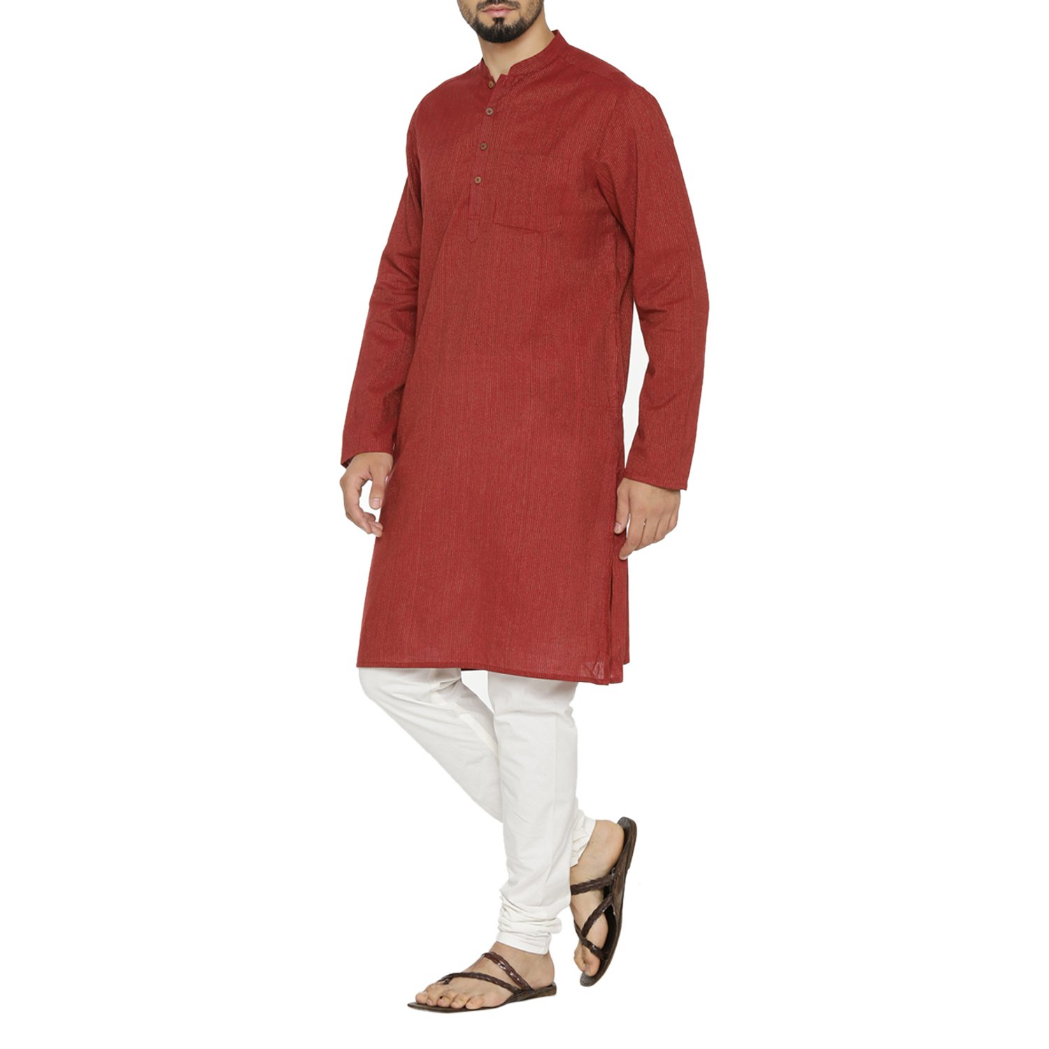 indus route by pantaloons boy's cotton straight kurta