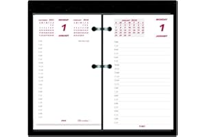 GENERIC 2024 Calendar Set, Includes Daily Refill and Base (Black Plastic Calendar Holder with Metal Clips), Replacement for E717-50 and E17-00