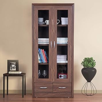 Hometown Stark Engineered Wood Book Shelf In Walnut Color Amazon
