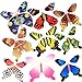 RINHOO 2-100Pcs Magic Fairy Flying in The Book/Card Butterfly Rubber Band Powered Wind Up Butterfly Toy Great Surprise Wedding Birthday Gift (12pcs)