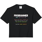 Computer Geek Nerd Gift Funny Programmer Comfort Colors Crop Top