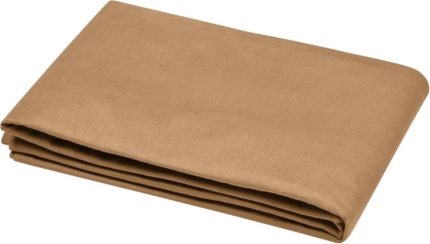 Lovely Casa - Flat sheet – Size 240 x 300 cm – 100% Oeko-Tex certified cotton – Colour Curry – Model Eden – Bed linen for home – Soft and comfortable