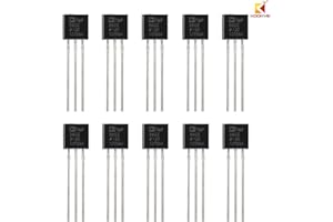 KOOKYE 10pcs TMP36 Temperature Sensor Precision Analog Output for for Arduino Raspberry Pi Microcontroller
