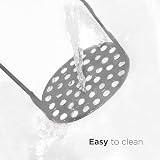 Deiss PRO Heavy Duty Stainless Steel Potato Masher with Non-Slip Rubber Handle view 3