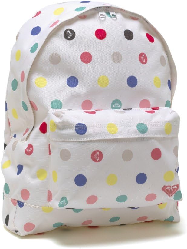 Roxy School Bag Backpack Rucksack Sugar Baby Polka Dot White Amazon