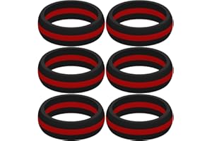 SAYITBANDS Set of six Silicone Rings in Your Choice of Size and Color
