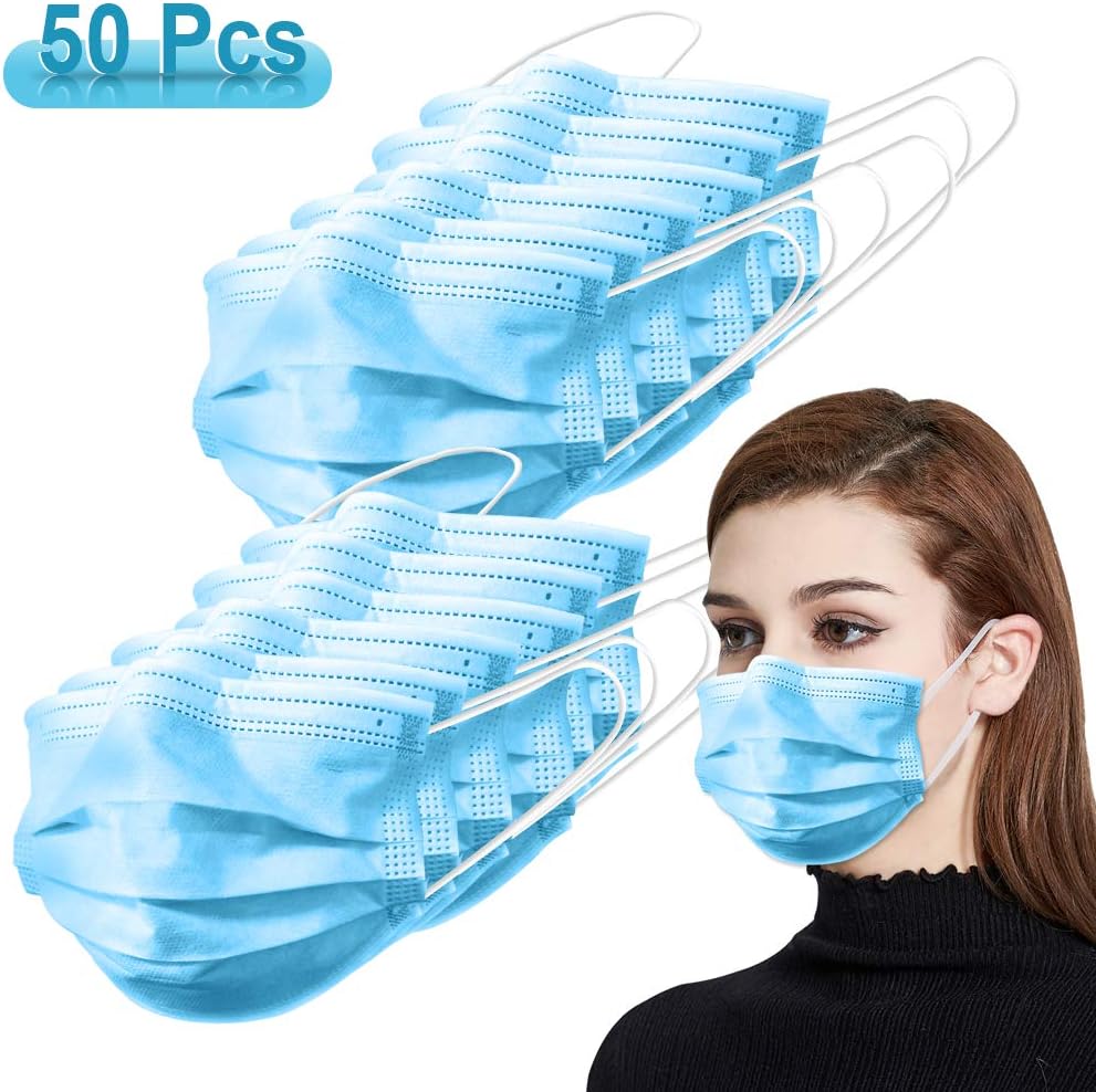 50pc Disposable 𝐌𝐀𝐒𝐊, Surgical Medical Dental Procedure 3 Ply 𝐌𝐀𝐒𝐊
