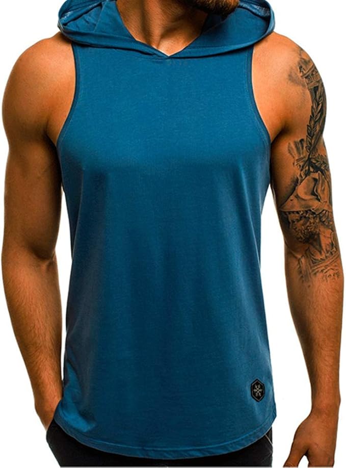 Hombre Chaleco Sudadera con Capucha de la Aptitud del ...