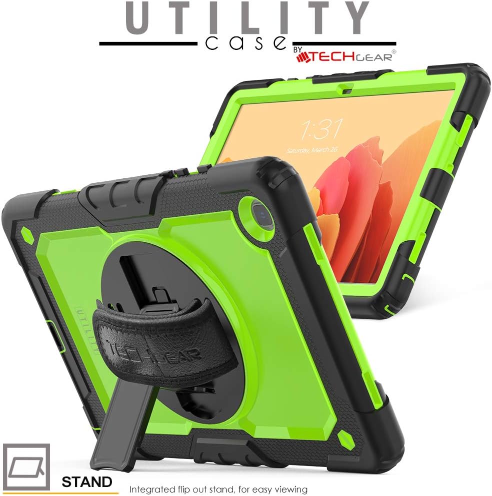 TECHGEAR UTILITY Case fits Samsung Galaxy Tab A7 10.4" (SM-T500 / T503 / T505 / T509) Tough Rugged HEAVY DUTY Armour Shockproof Impact Case with 360 Rotating Stand - Image 5
