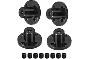 Aopin Rigid Flange Coupling 3mm Inner Flange Coupler Shaft for 3D Printer, Length 13mm / 0.51" Motor Coupler Connector, Great Apply for Model Shaft, CNC, Motor Guide, DIY Encoder 4 Pcs