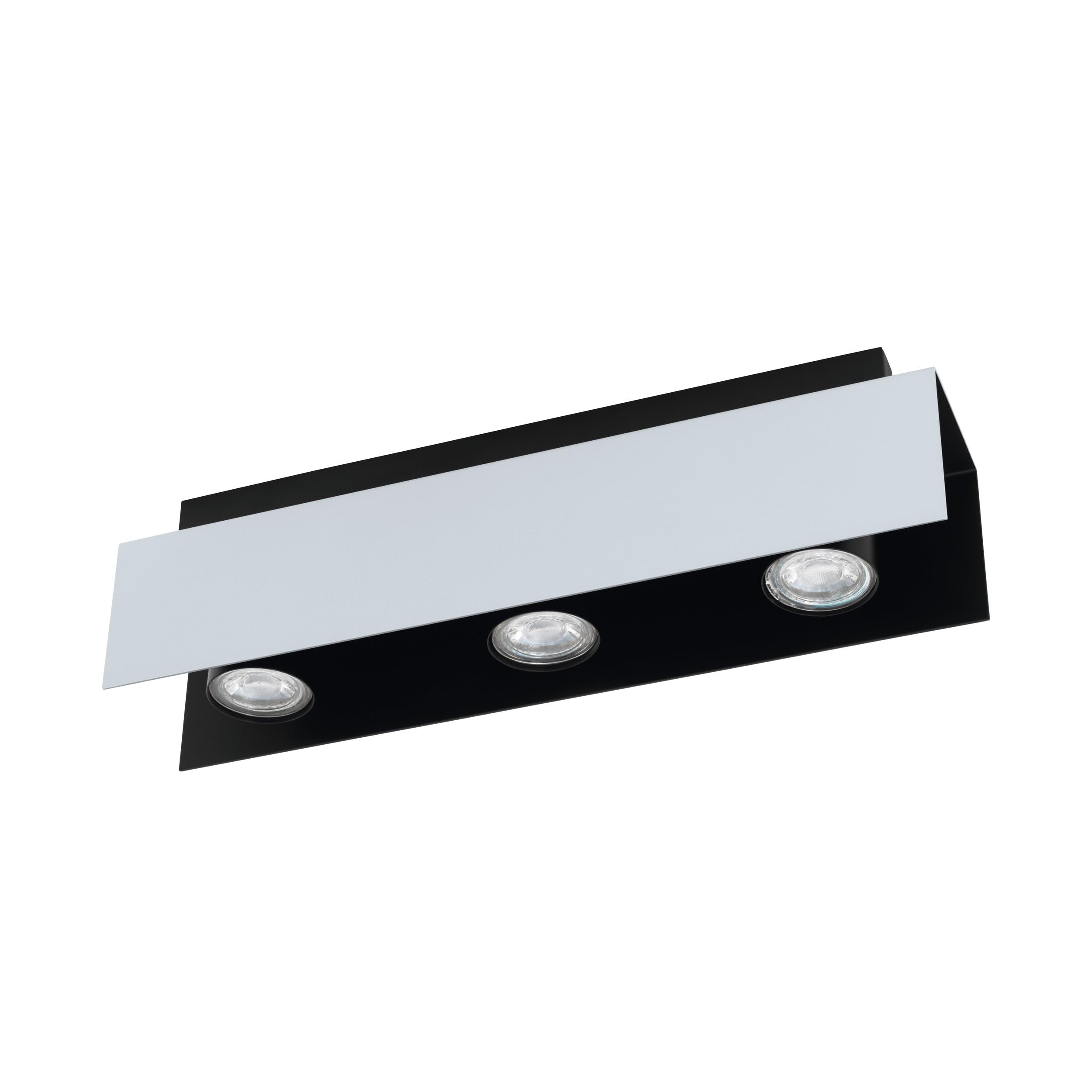 Eglo Viserba Ceiling Light Steel 5 W White Aluminium Black