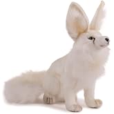 Hansa Seated Arctic Fox Plush