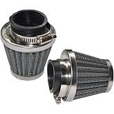 Baitaihem Pack of 2 Motorcycle POD Air Filter Dirt Pocket Bike ATV Pit Bike 35 38 39 40 42 46 48 50 52 54mm (52mm)