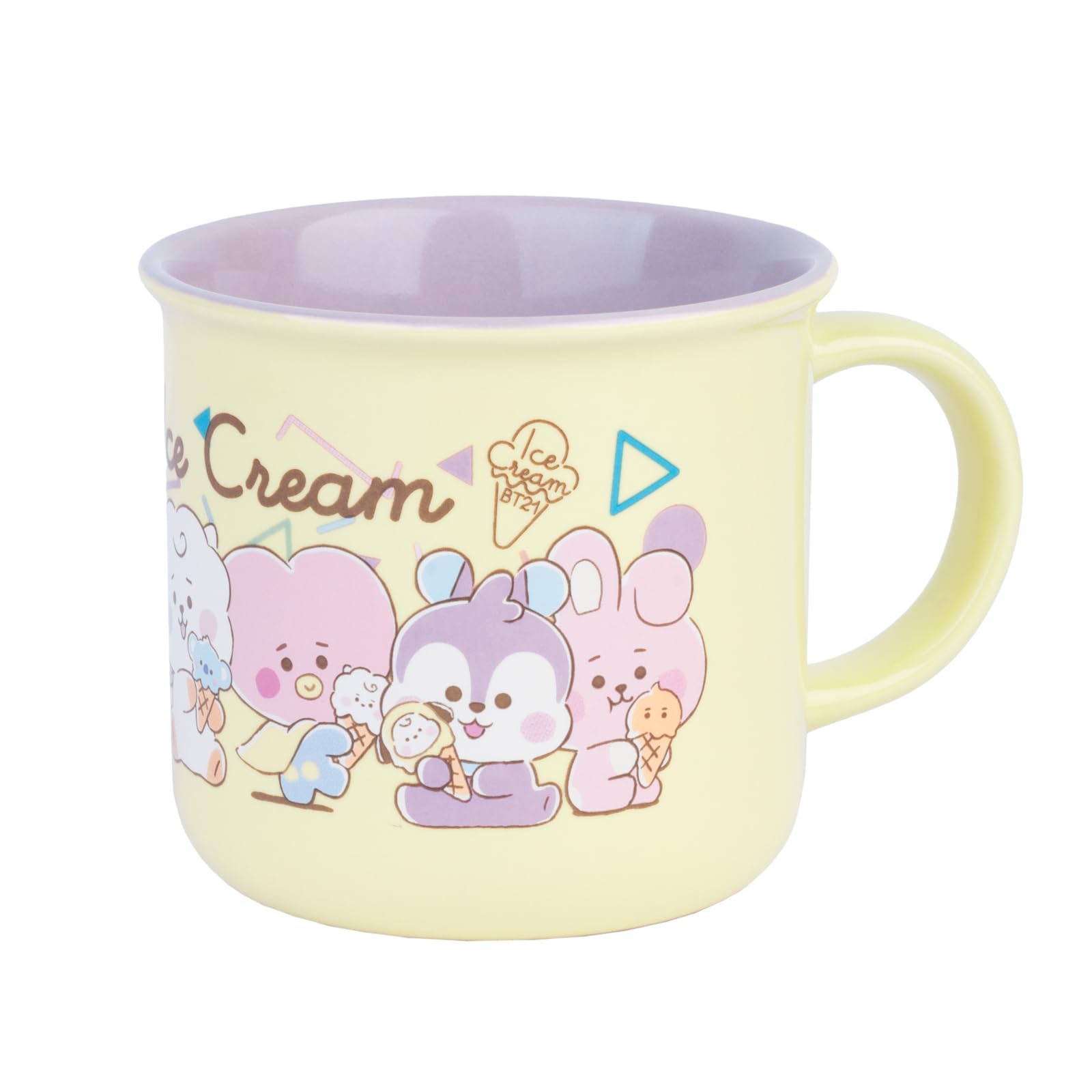 Grupo Erik Ceramic Mug - BT21 Merch | 12.6 oz - 375 ml Coffee Mug Tea, Cool Mugs and Cups | BT21 Gifts Under 10 Pounds, Kawaii Stuff, Kawaii Gifts