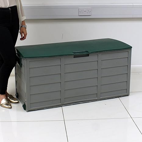 Plastic Garden Storage Box Green Lid: Amazon.co.uk: Garden & Outdoors