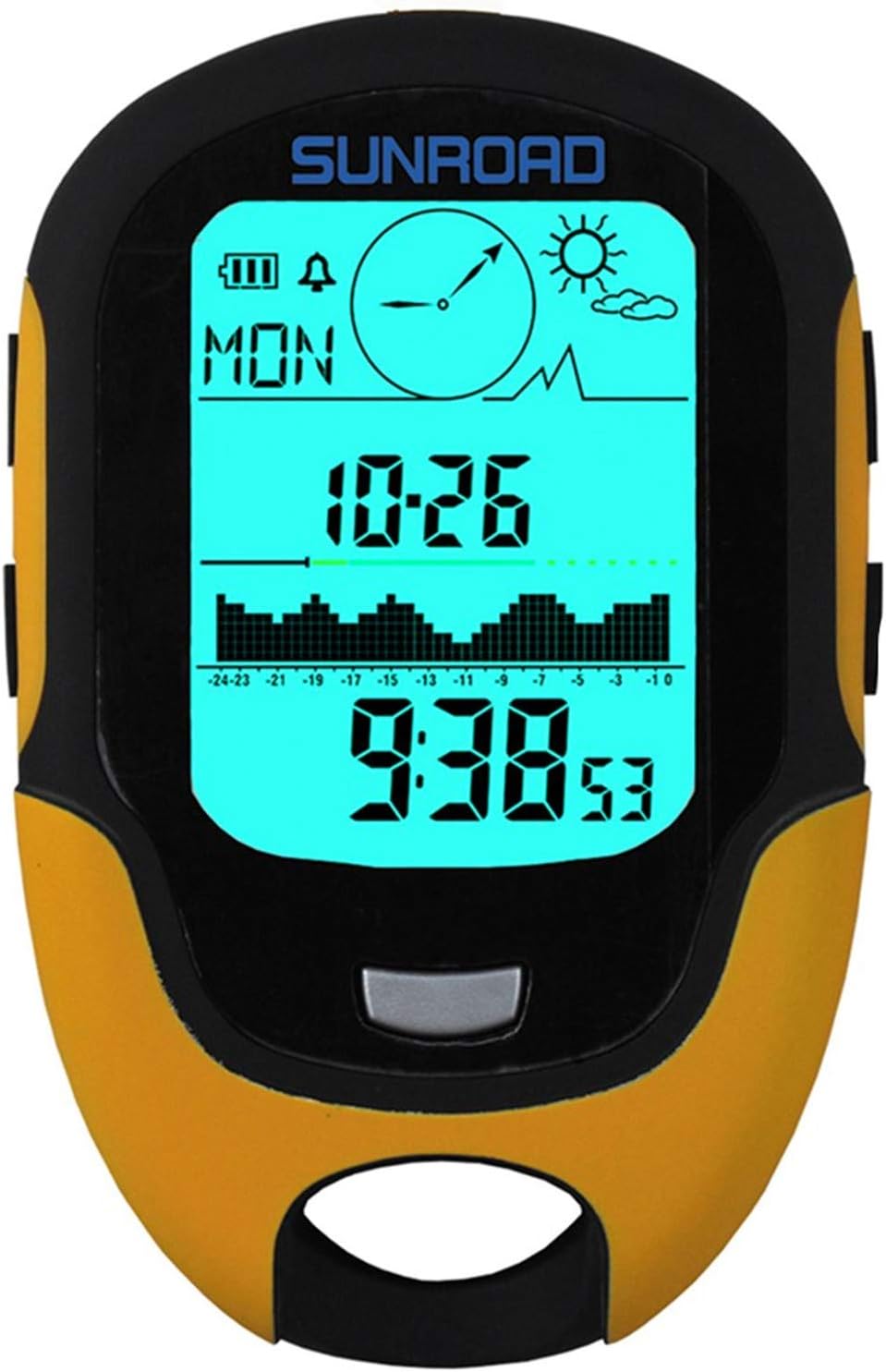 CHSEEA 7 In 1 Digital Altimeter Barometer Compass Thermometer Hygrometer Weather Forecast Clock For Outdoor Sport #2