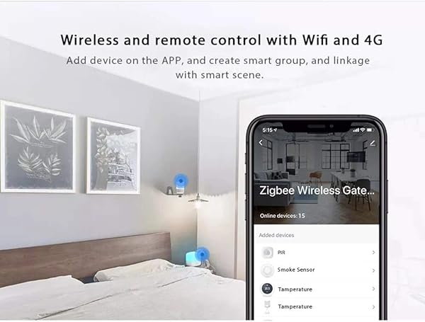 Gesh Alimentado por Tuya ZigBee Smart Gateway Hub Smart Home Bridge TuyaSmart Life APP Centro de control remoto WIFI y conexin de cable de red para todos los productos inteligentes Tuya ZigBee 3 0