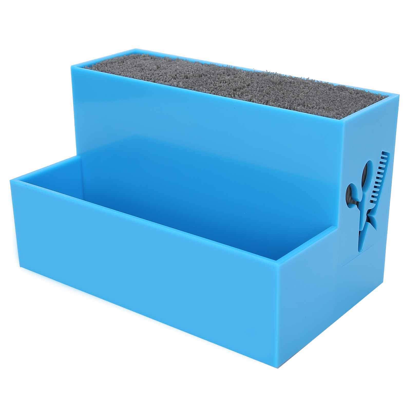 Scissors Stand, Salon Hairdressing Clips Box, Scissors Storage Box, Organizer Hairdressing Tools Accessories, Hairdressing Tool Rack Holders(Blue)