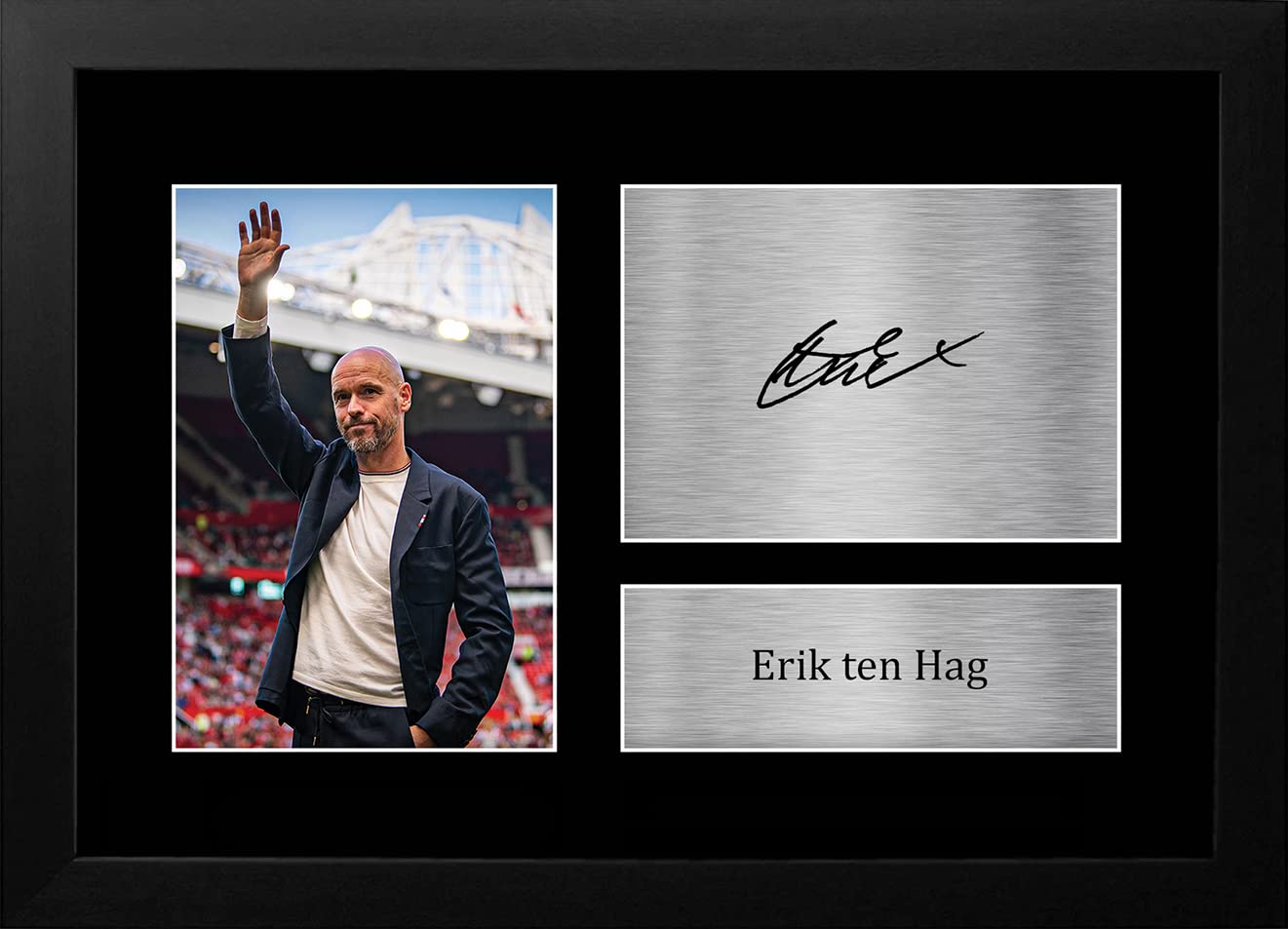 HWC Trading FR A4 Erik ten Hag Gifts Printed Signed Autograph Picture for Football Fans and Supporters - A4 Framed