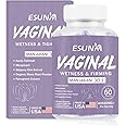 ESUNM Vaginal Moisturizer Capsules, Female Vaginal Probiotics Wetness & Tightening Vaginal Wellness Supplement for Enhance Vaginal Muscle Tone & Vaginal Dryness- Vegan, USA Made, 60 Capsules
