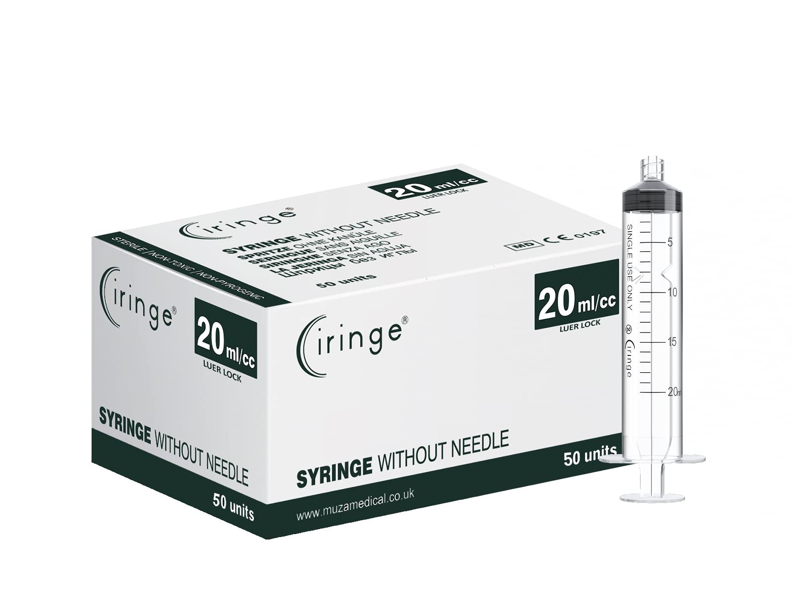 Ciringe 20 ml Lock Syringe - Pack of 50