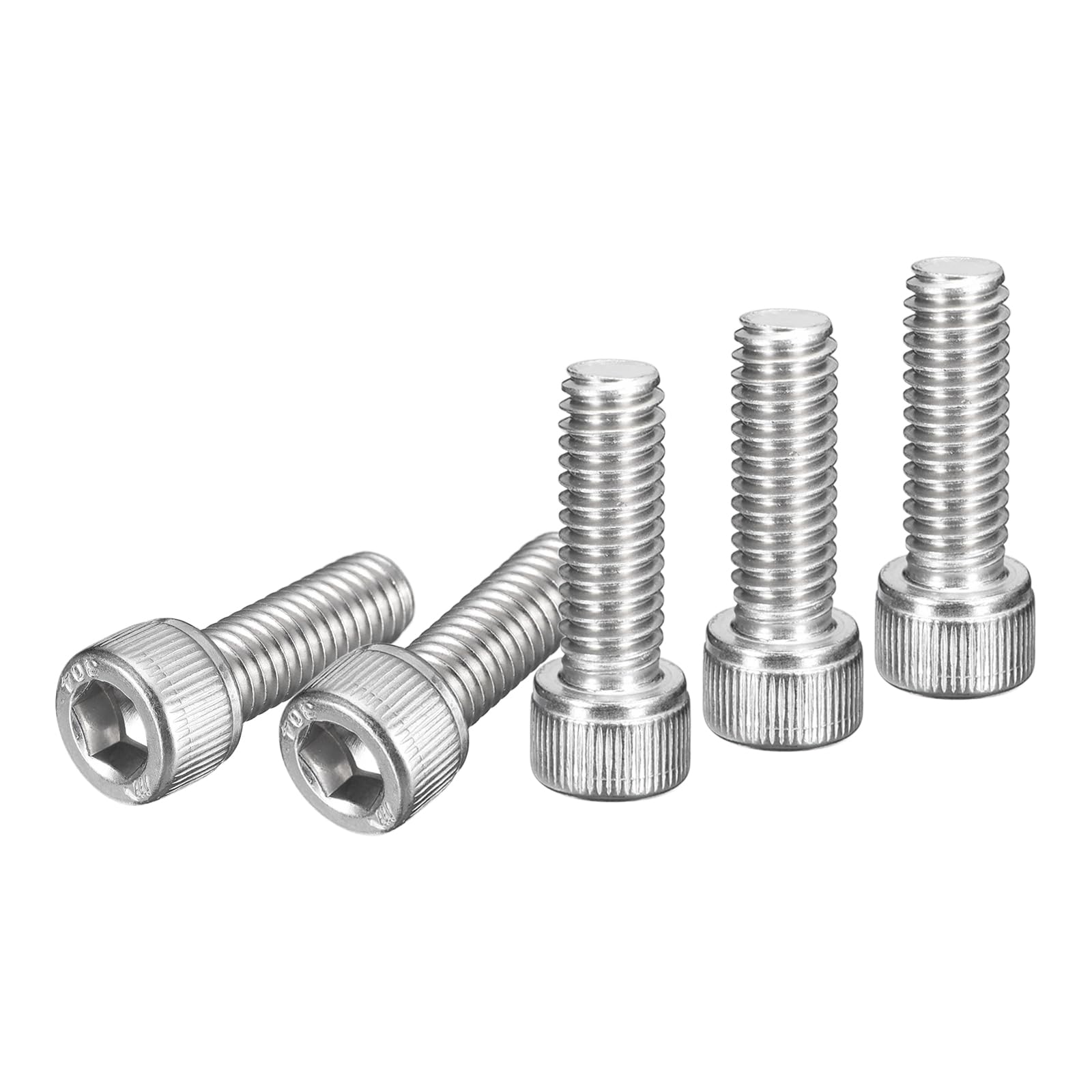 DTGN 5/16-18x1" Socket Head Cap Screws Bolts, 15Pcs 304 Stainless Steel 18-8, Machine Hex Socket Screw, Hex Drive, Bright Finish, UNC Coarse Thread Fully Threaded