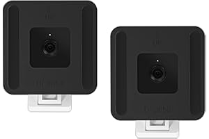 oioaahkeo Window Mount for Wyze Cam V4, Adhesive Mount for Wyze Cam V3/V4/V3 Pro(Black, 2 Pack)