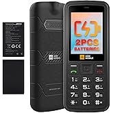 AGM M9 Rugged Basic Cell Phone, 4G Feature Phone, Simple Mobile Phones, IP68/IP69K Waterproof, Drop-Proof, Large Buttons, Lar