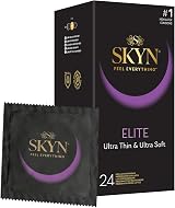 SKYN Elite Ultra-Thin Polyisoprene Condoms 53mm Regular 24 Pack