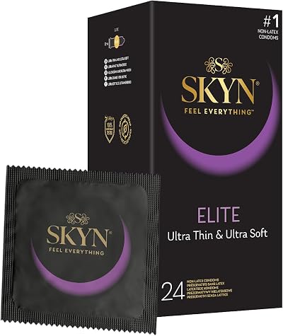 SKYN Elite Ultra-Thin Polyisoprene Condoms 53mm Regular 24 Pack