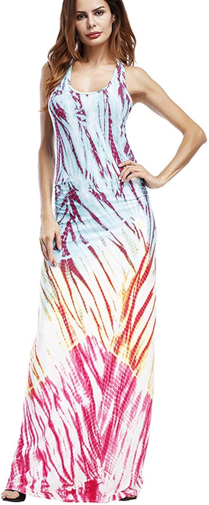 tie dye maxi dress