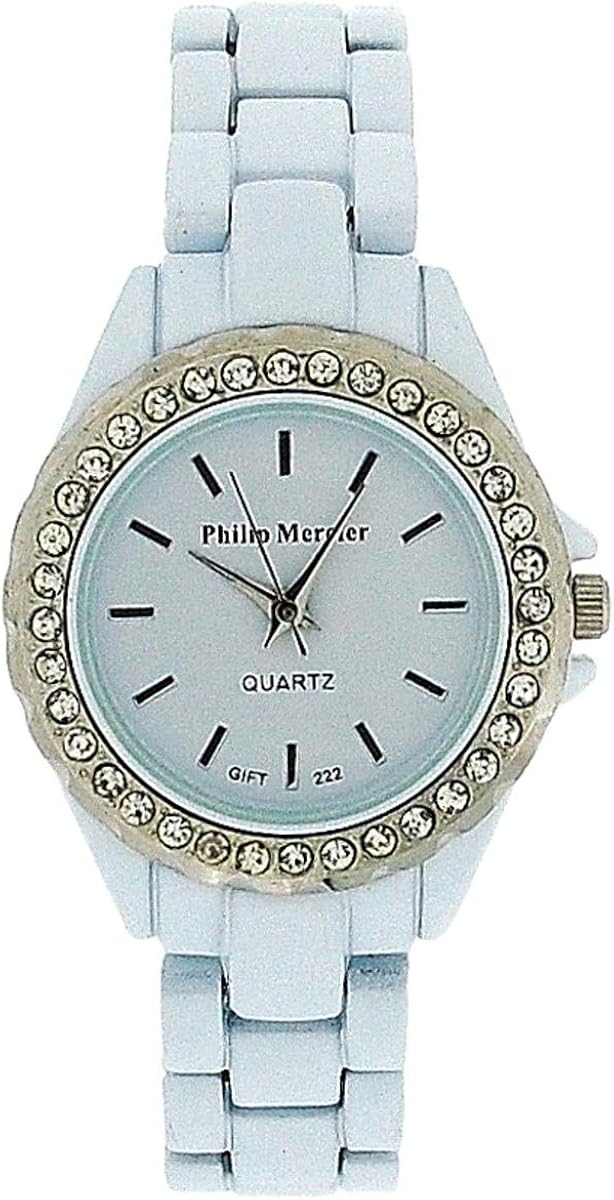 Philip Mercier GIFT222A Women's Watch White Plastic Strap Philip Mercier Amazon.co.uk Watches