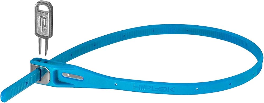 Hiplok Z LOK Bike Lock Cyan — Lightweight Zip Tie with Steel Core 400mm