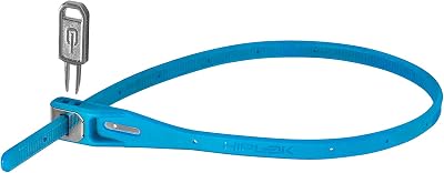 Hiplok Z LOK Bike Lock Cyan — Lightweight Zip Tie with Steel Core 400mm