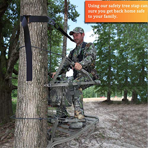 Boaton Fall Protection Tree Strap, Quick and Quiet Set Up to Tree Stand Safety Harness, Tree