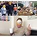 KIMILAR 6 Set Reusable 3D Emoji Masks Funny Photo Booth Props for Wedding Party Reunions Birthdays Photo Booth Dress-up Accessories(NOT Cardboard!)