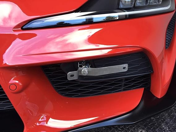 Amazon Toyota Supra 年以降 ドリル不要牽引フック ナンバープレートマウント 穴なし ナンバープレートマウント ナンバーカバー ホルダー 車 バイク