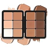 Professional Color Correcting Concealer Cream,12 Color Concealer Foundation Palette,Long-Wearing Full Coverage Makeup and Corrector for Under Eye Dark Circles,Acne & Blemishes,Reduces Redness
