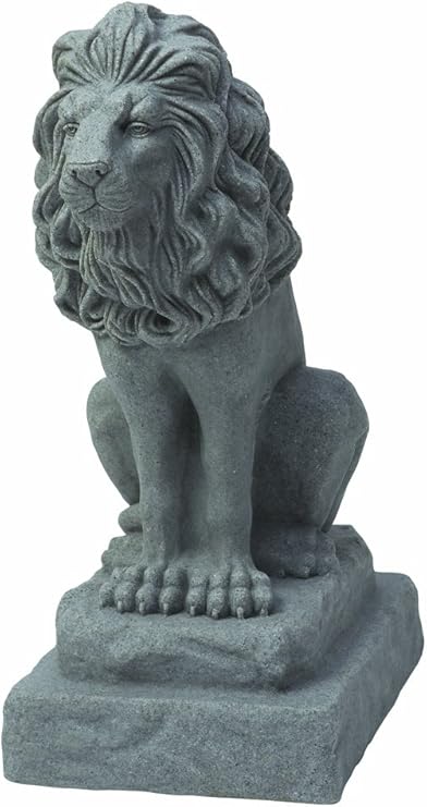 Amazon Com Emsco Group Guardian Lion Statue Natural Granite