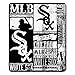 MLB Chicago White Sox Strength Fleece Throw Blanket 50-inch by 60-inch, Black