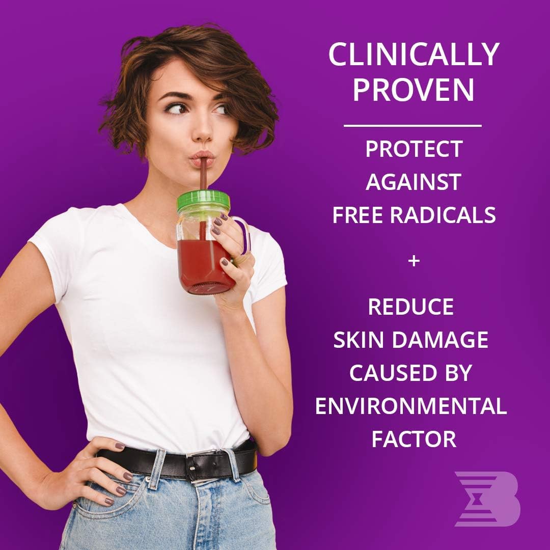 Bruno MD Royal Collagen Peptides - Beauty from Within, Clinically Proven, Dietary Supplement, Improves Skin & The Look of Hair, Nails & Cellulite,Blended with Vitamin C (Dragon Fruit): Health & Personal Care