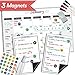 Magnetic Dry Erase Whiteboard Calendar - 11x17 Inches - Large Premium Reusable Board for Refrigerator - Weekly Kitchen Fridge Planner & Smart Atomic Habit Organizer