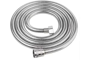 Shower Hose,1.5 Meters/59 Inches Stainless Steel Shower Hose Kink Free Flexible Hose Shower Head Hose with Brass Fittings Exp