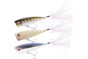 LITTMA Bass Fishing Topwater Popper Lures - Effective Top Water Lures for Bass Anglers - Durable Design for Catching Trophy Bass with High-Performance Popping Action
