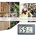 EEEKit 2-Pack Mini LCD Digital Electronic Temperature Humidity Meter Indoor Thermometer Hygrometer (Black)