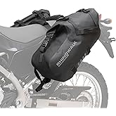 Rhinowalk Motorcycle Saddle Bags Waterproof Motorbike Panniers Motor Side Bag 18L (9L*2) Powersports Saddle Bag for Most Motorcycles Black, 1 Pair